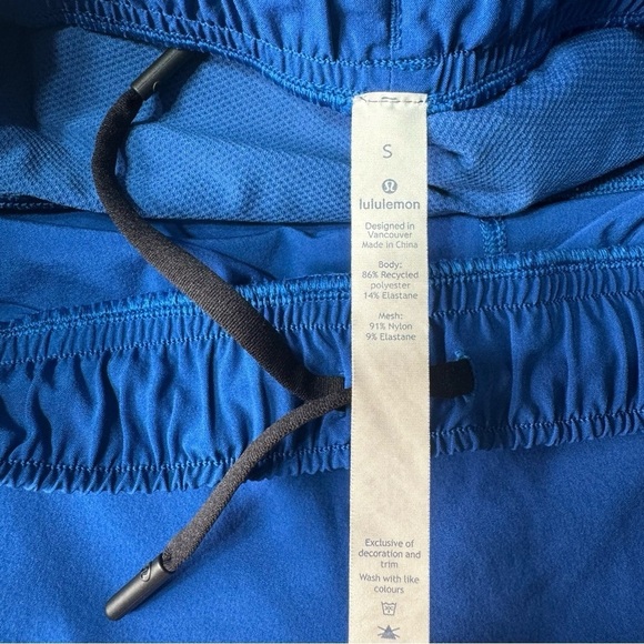 Lululemon Surge Short Linerless 7” Athletic Shorts Dark Royal Blue Size Small - Picture 10 of 10